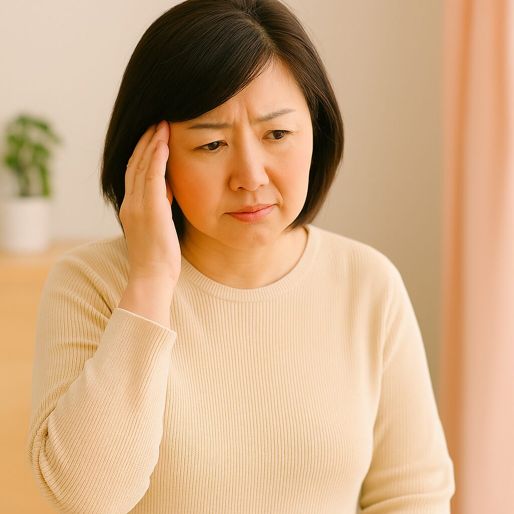 悩んでいる40～60代女性